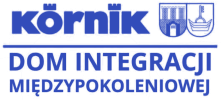 Kórnik dom integracji międzypokoleniowej logo niebieskie