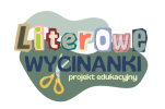 Logo projektu literowe wycinanki z napisem nazwy projektu. Widać też nożyczki.
